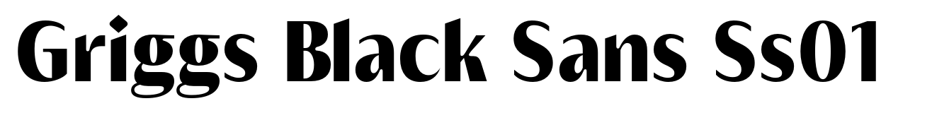 Griggs Black Sans Ss01